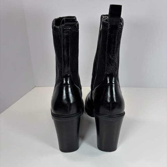 Dolce Vita Marni Midnight Crinkle Patent H2O Waterproof Ankle Boots Size 10 - Picture 4 of 8